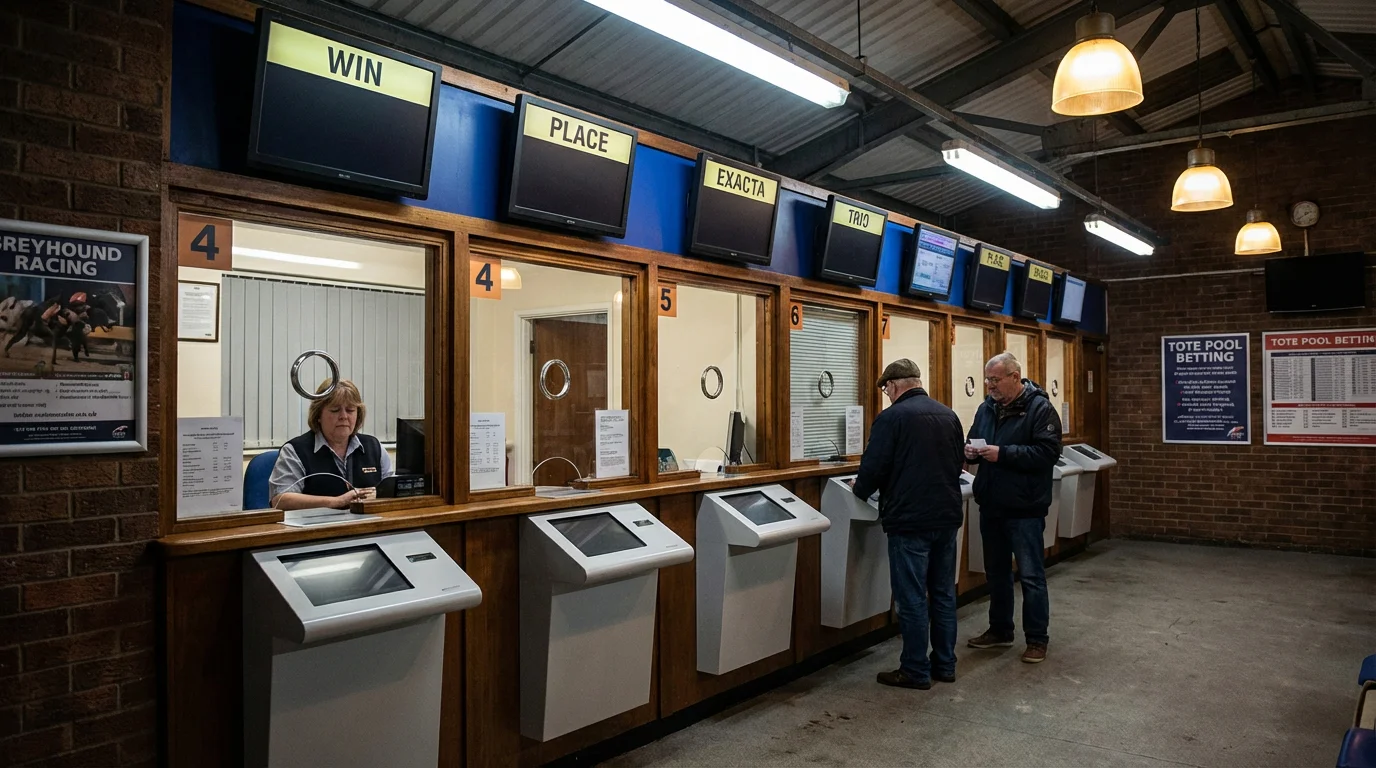 Greyhound tote pool betting and dividends