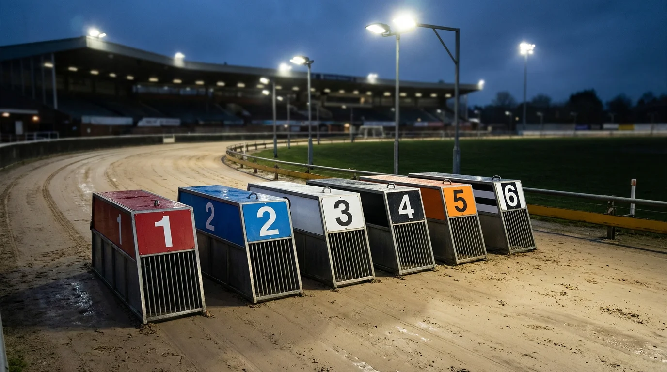 Greyhound trap statistics and track bias
